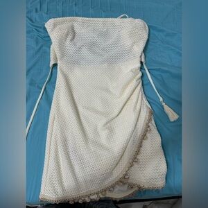 Windsor Cream Strapless Dress